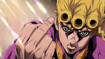 I Giorno Giovanna give you the middle finger